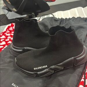 Balenciaga Speed 2.0 Black Sneakers US 9 EU 39